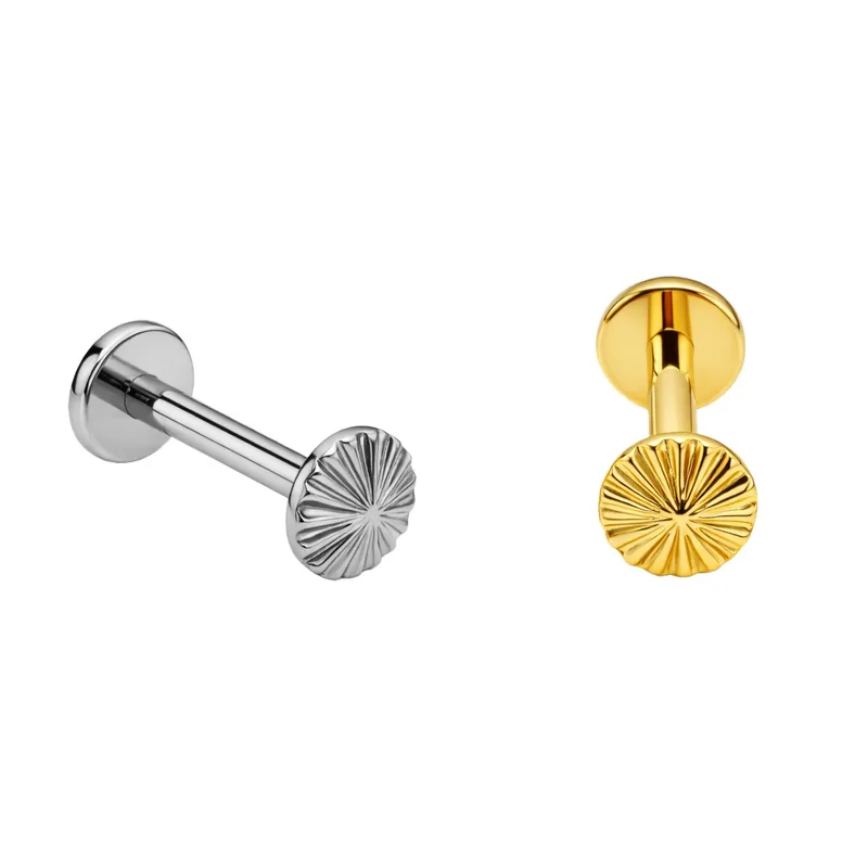 Peça Labret Disco Texturizado