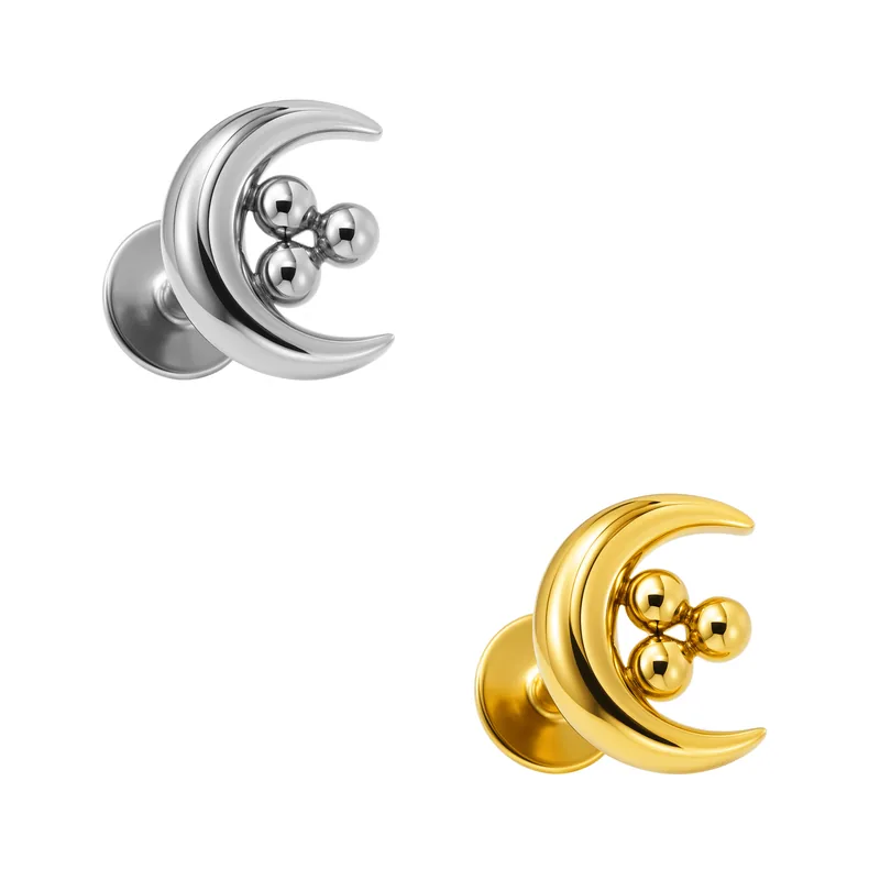 Peça Labret Lua Cheia Push Pin