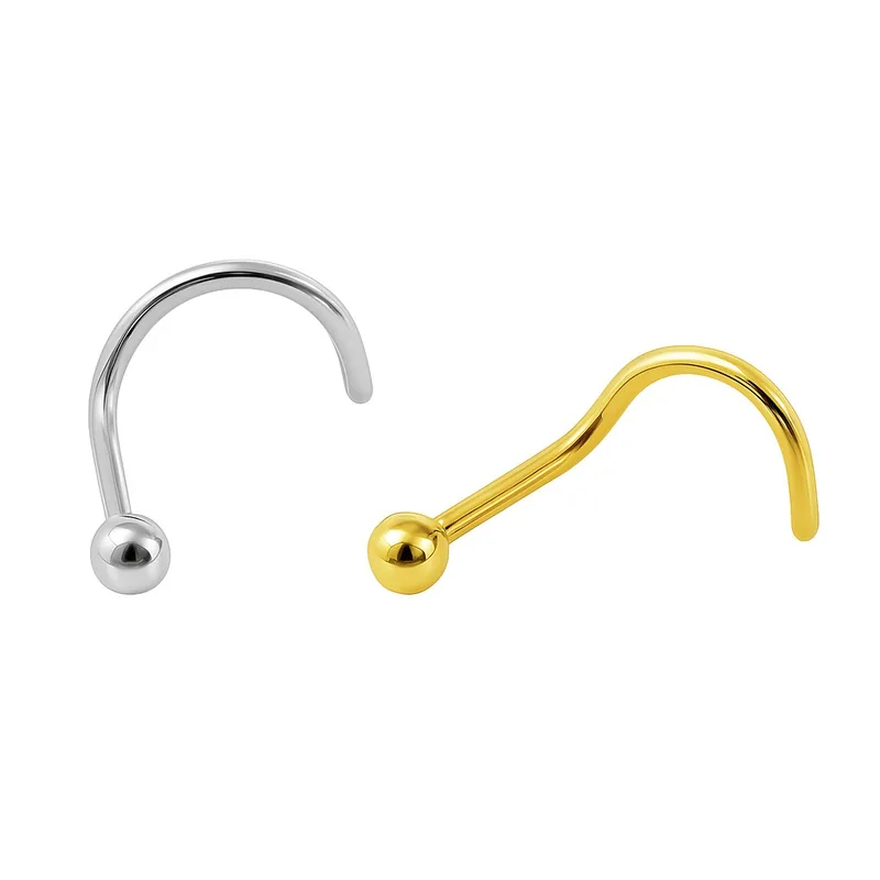 Peça Nostril Bolinha Ouro 18K